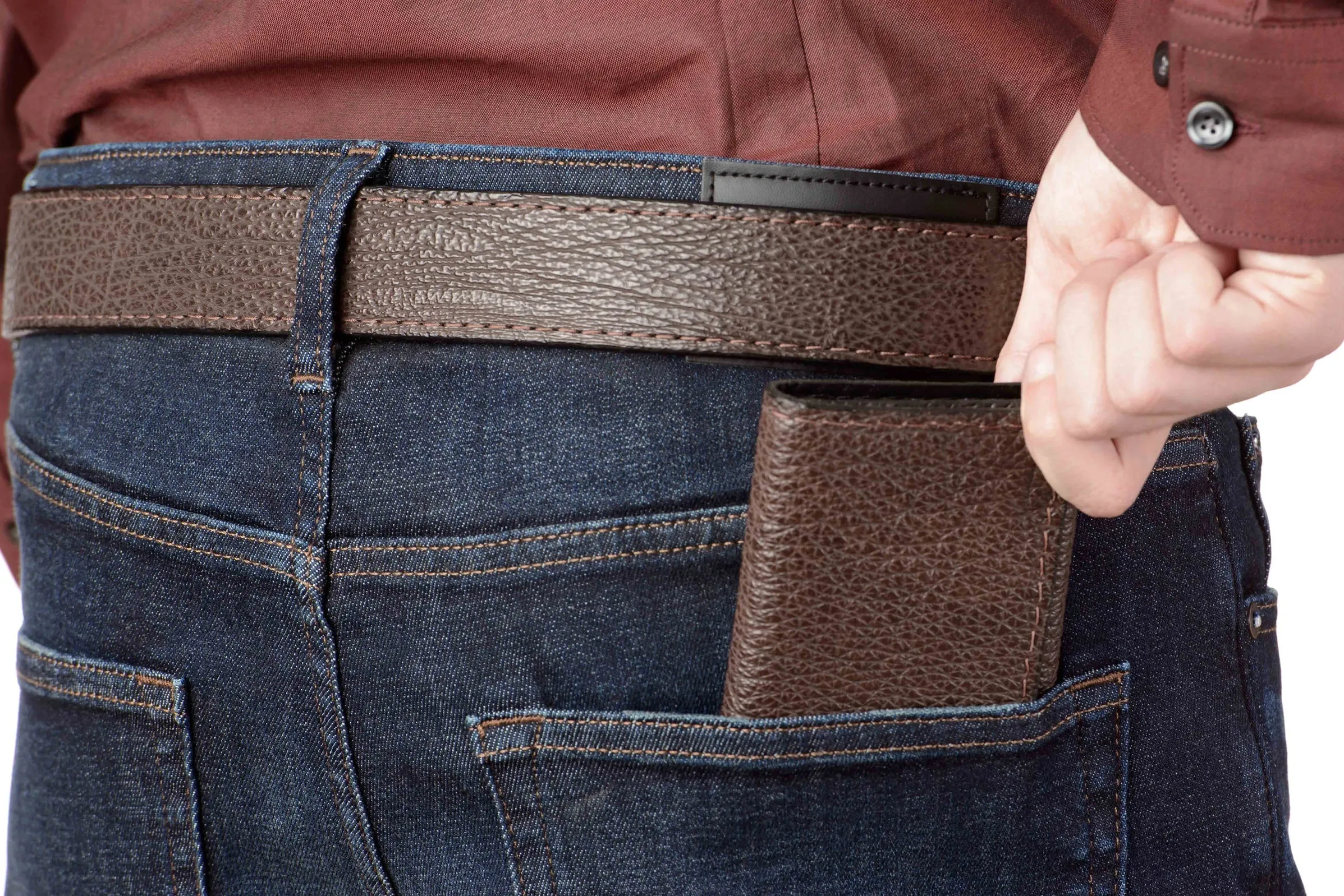 Brown Shark Trifold Wallet