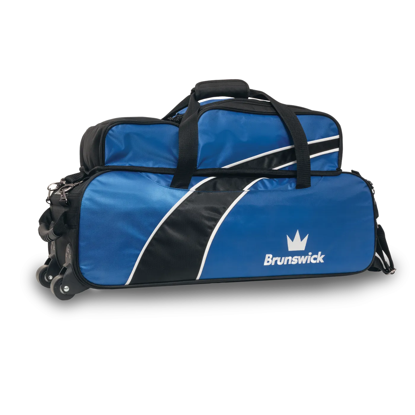 Brunswick Edge Triple Tote with Pouch - Blue