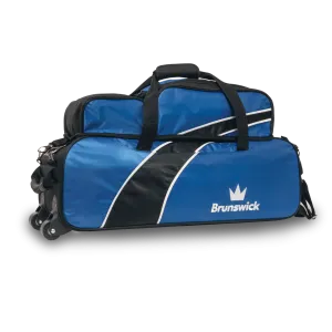 Brunswick Edge Triple Tote with Pouch - Blue