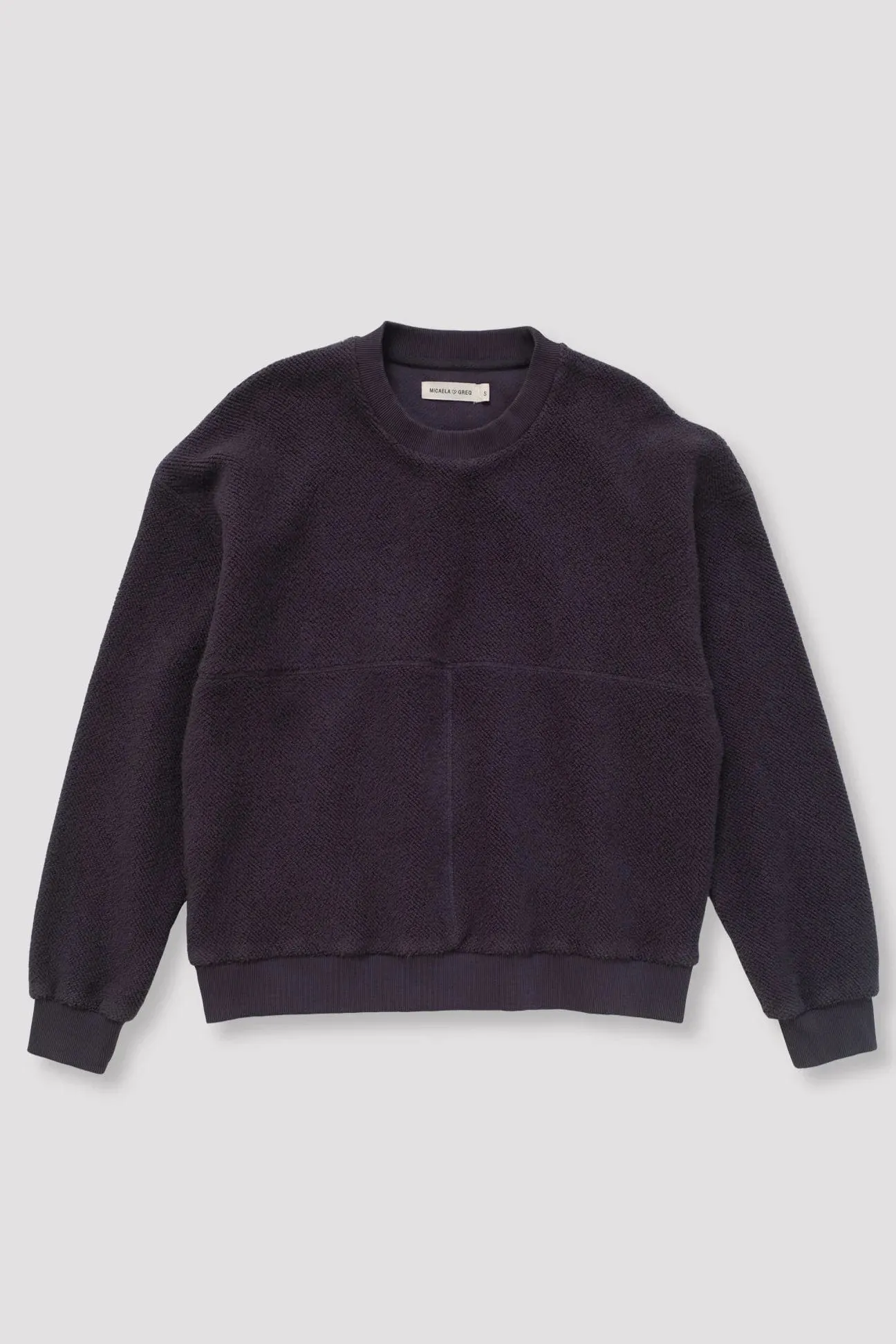 Brushed Terry Sweatshirt | Faded Black