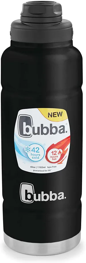 bubba Trailblazer Vacuum-Insulated Stainless Steel Water Bottle, 40 oz., Licorice