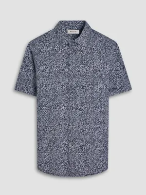 Bugatchi Miles OoohCotton Short-Sleeve Shirt - Black