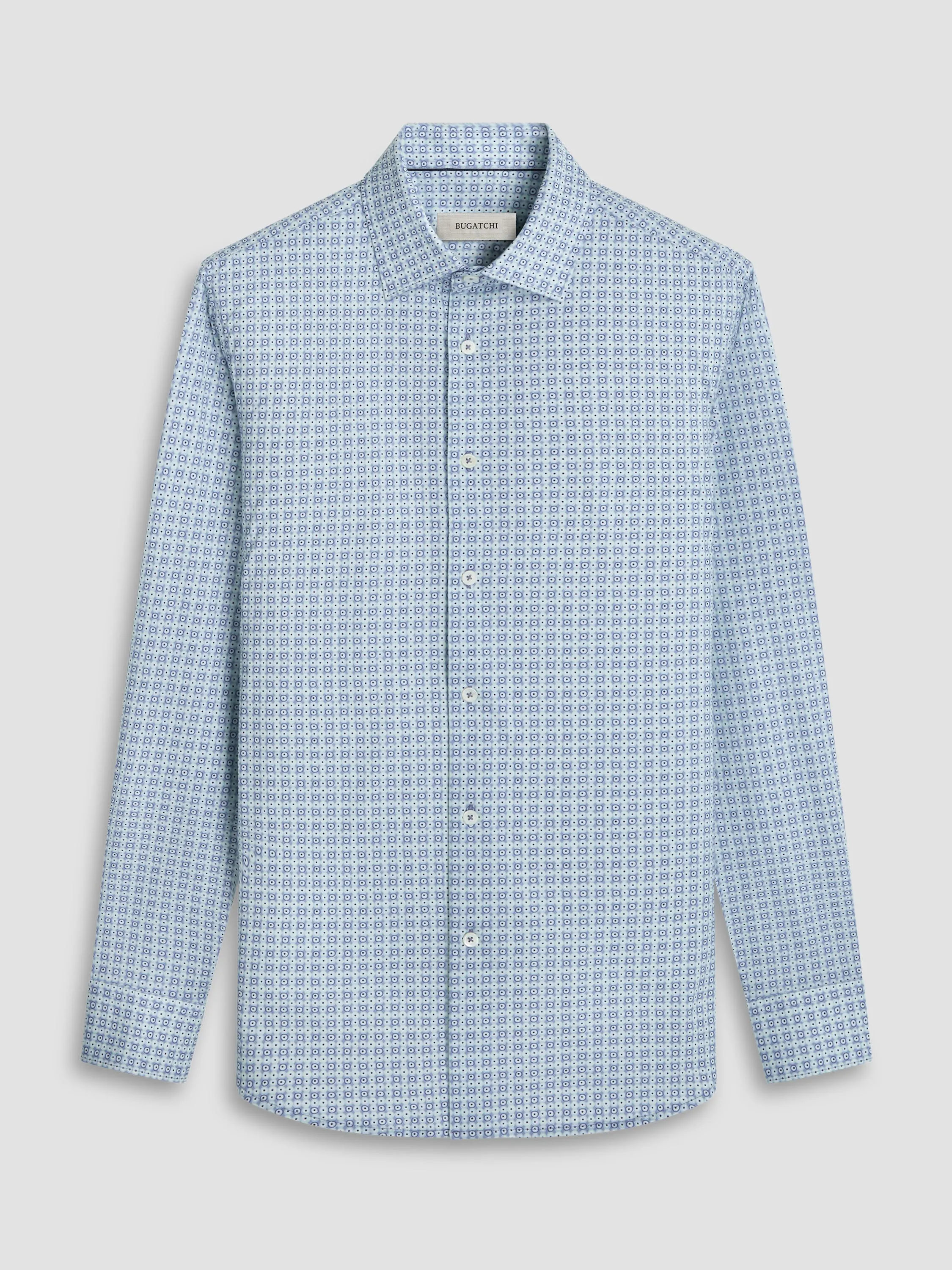 Bugatchi Ooohcotton James Long Sleeve Shirt - Menthol