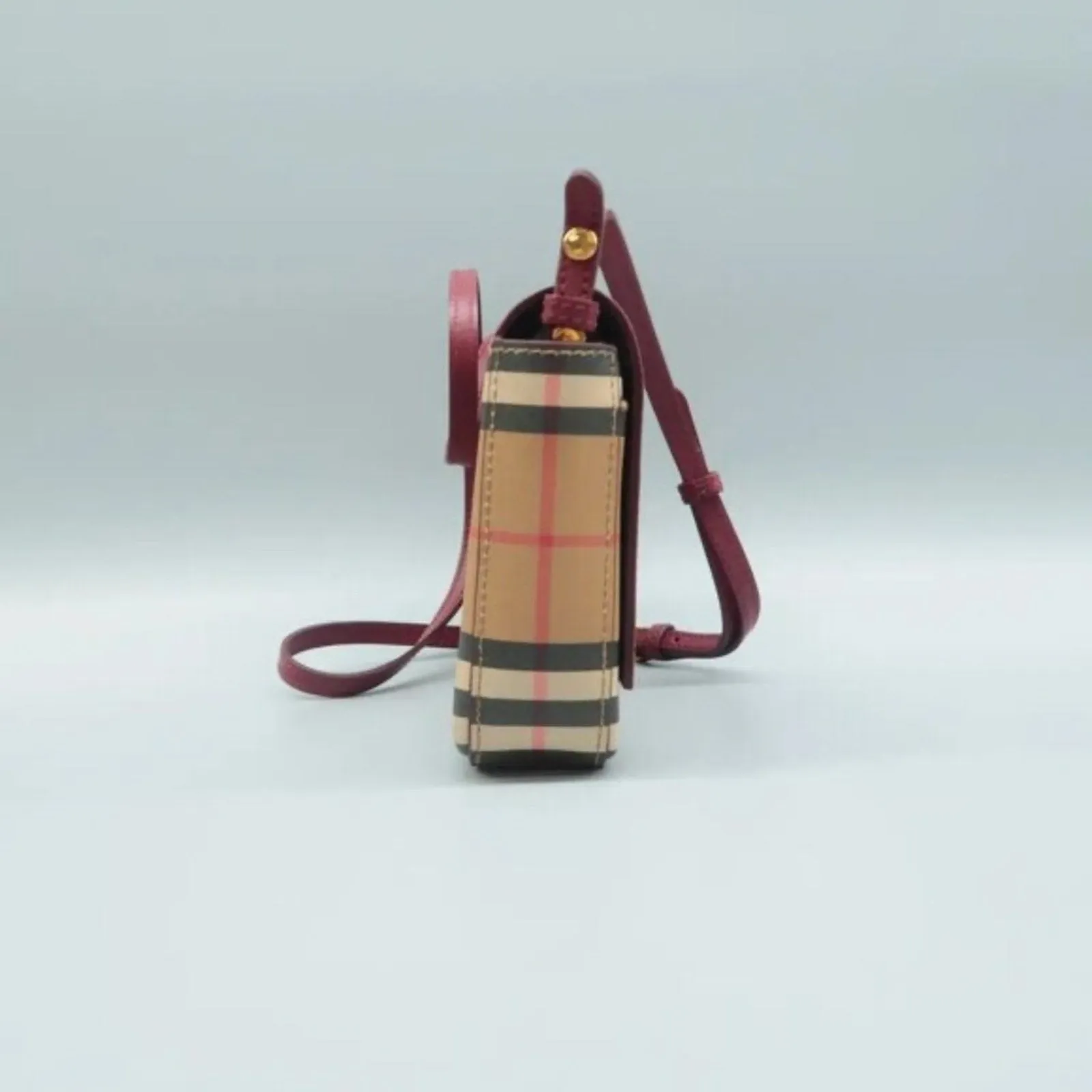 Burberry Hampshire Brown Canvas Shoulder Bag