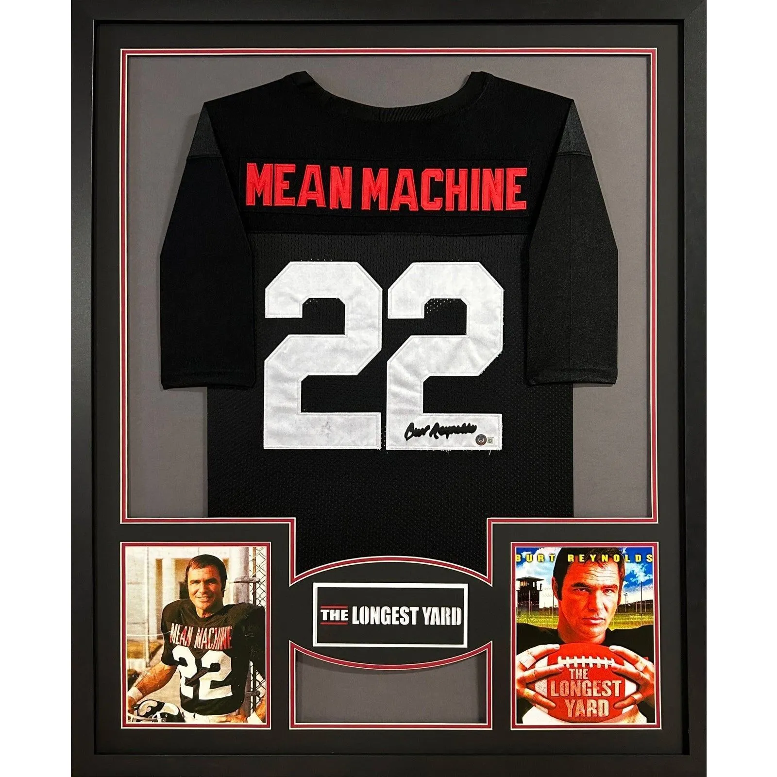 Burt Reynolds Autographed Signed Framed The Longest Yard Jersey BECKETT