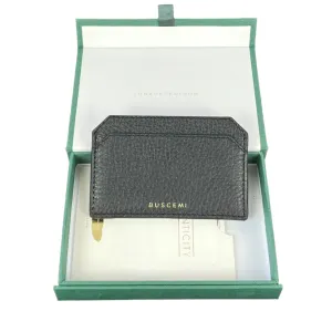 Buscemi Men's Black Leather Front Pocket Wallet