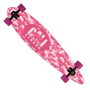 CALI Strong Urban Camo Pink Longboard Pintail Complete