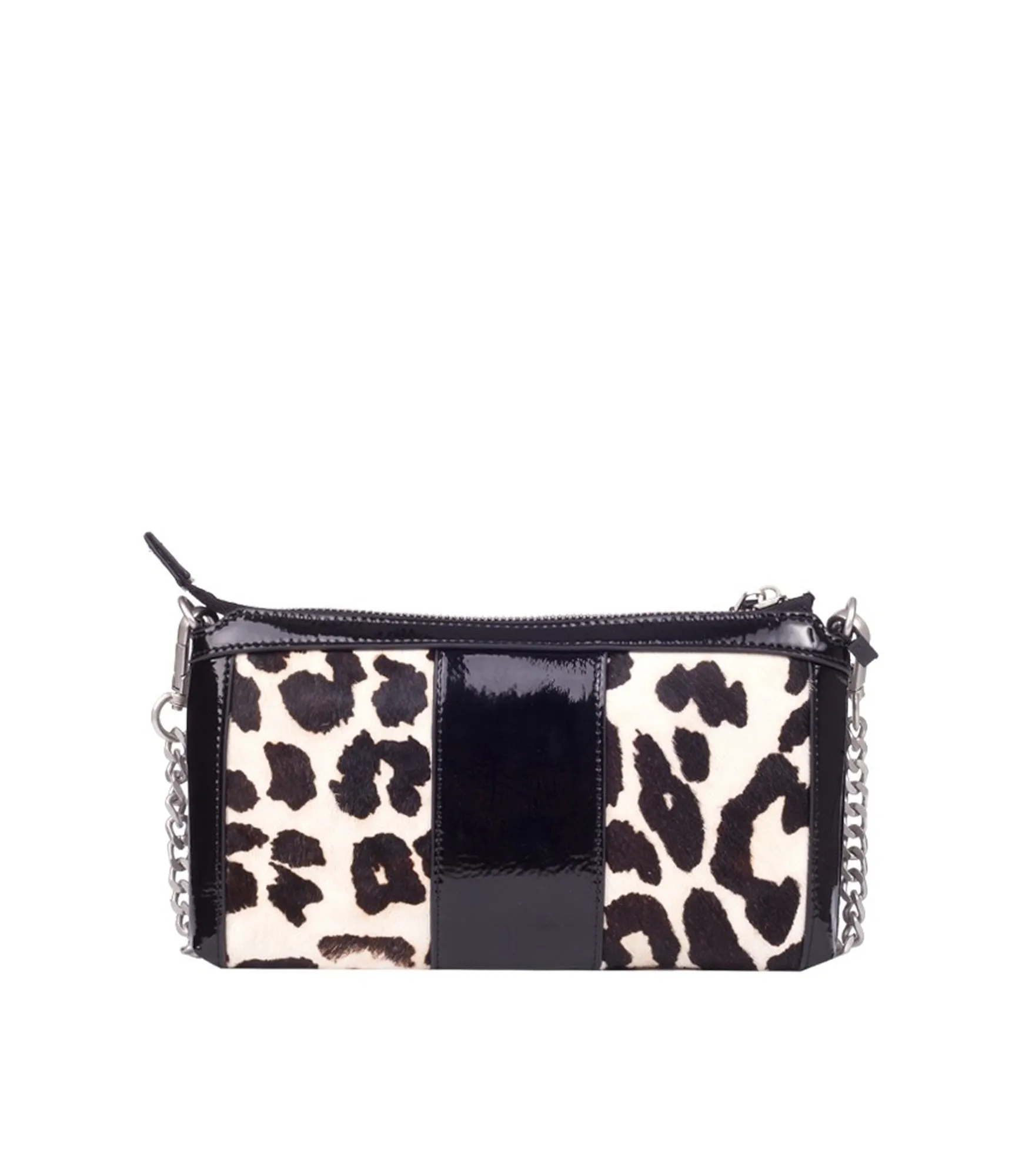 Candice Double Wallet Cav-Horse   Patent Lt Vernice - White Combi
