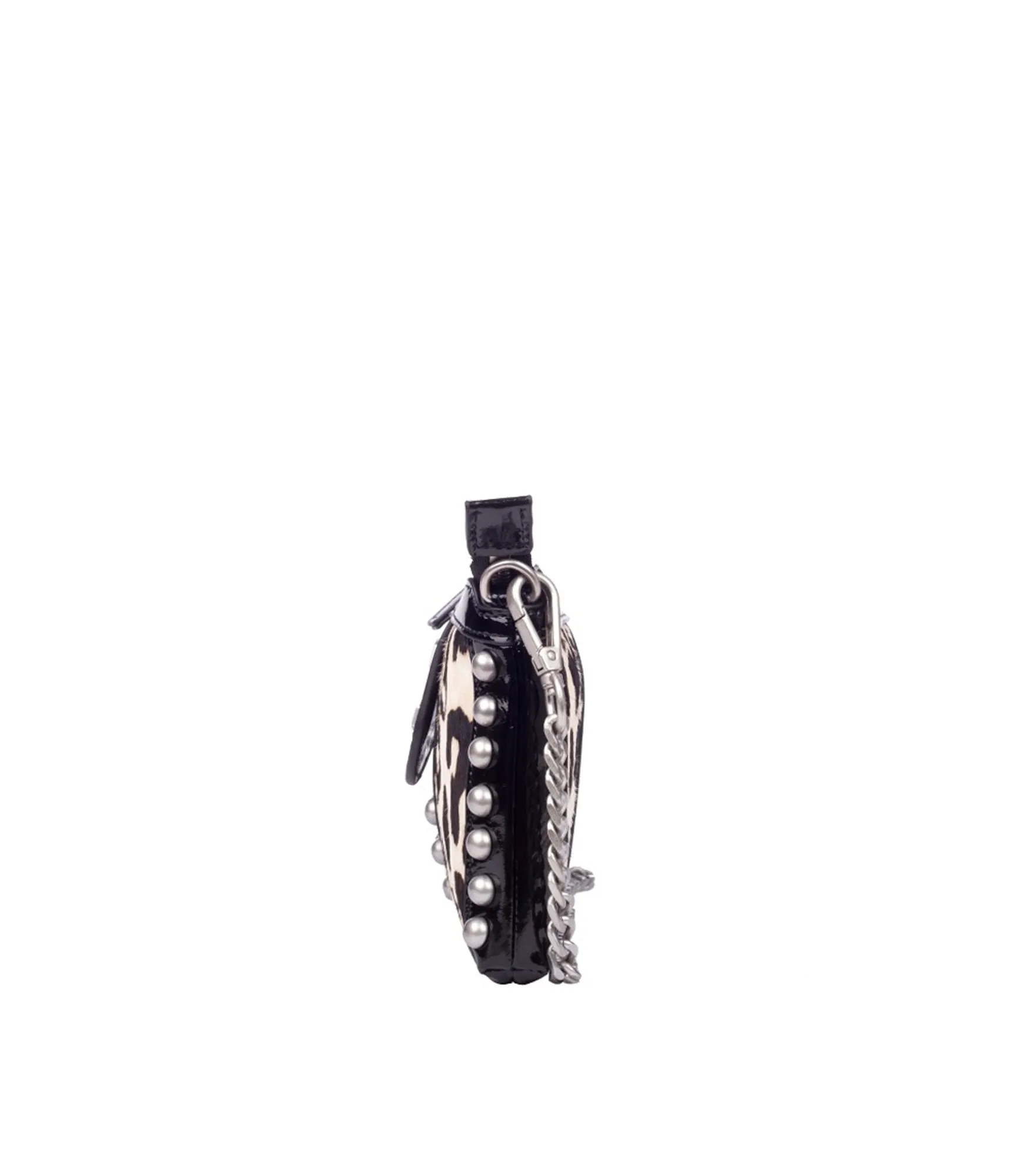 Candice Double Wallet Cav-Horse   Patent Lt Vernice - White Combi