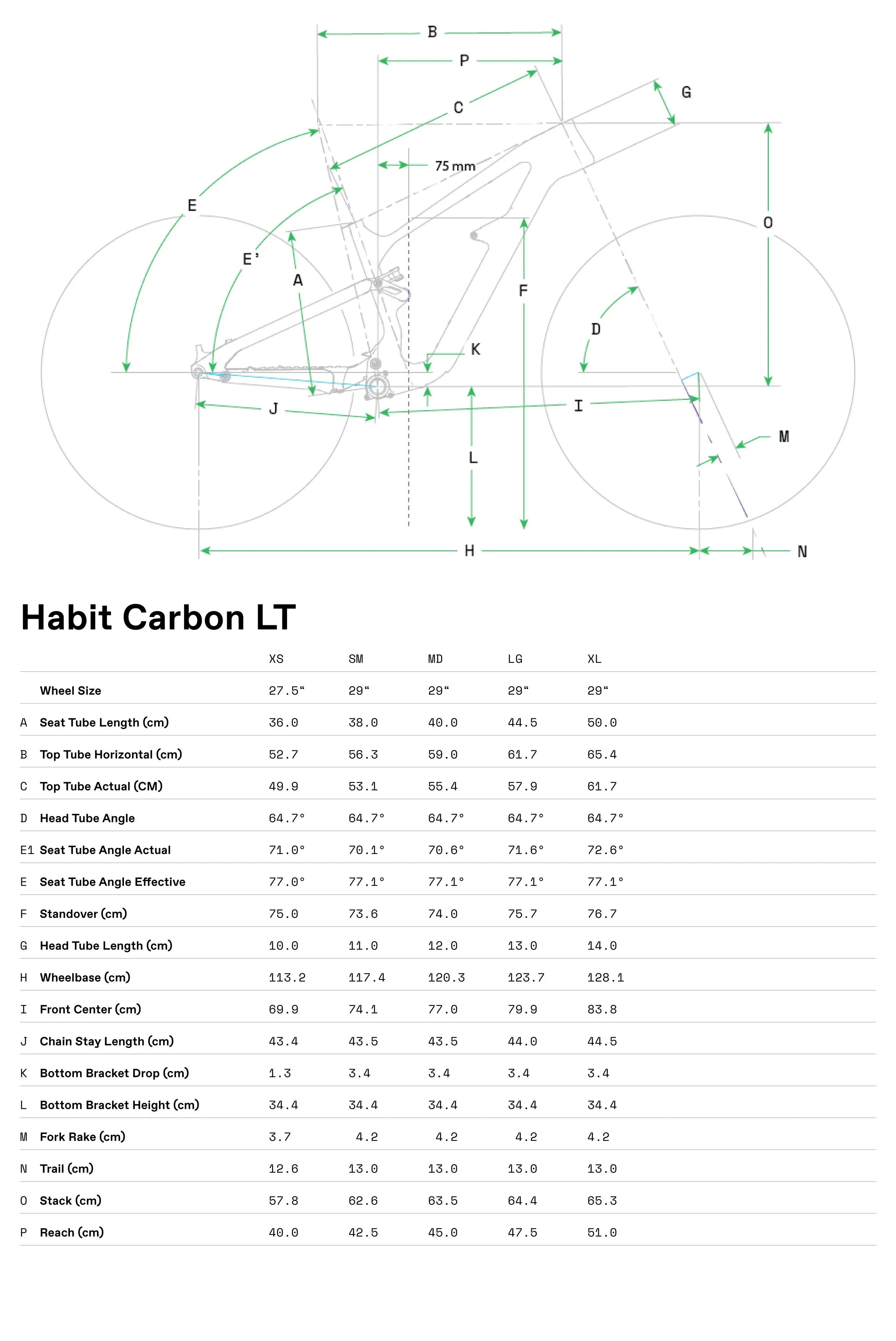 Cannondale Habit Carbon LT 1 Mountain Bike - Chalk