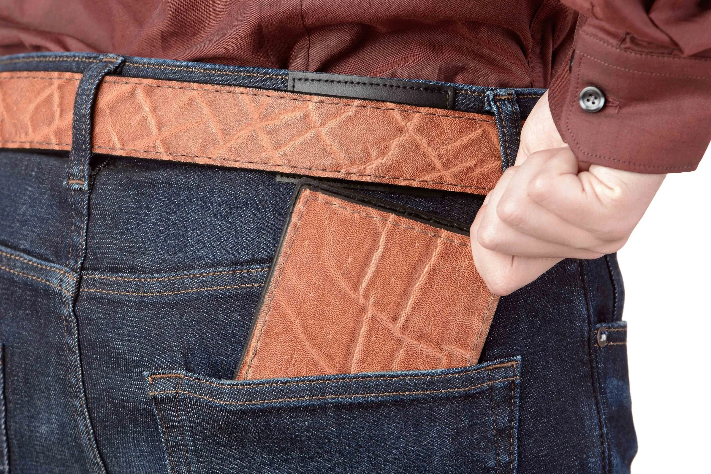 Caramel Brown Elephant Bifold Wallet