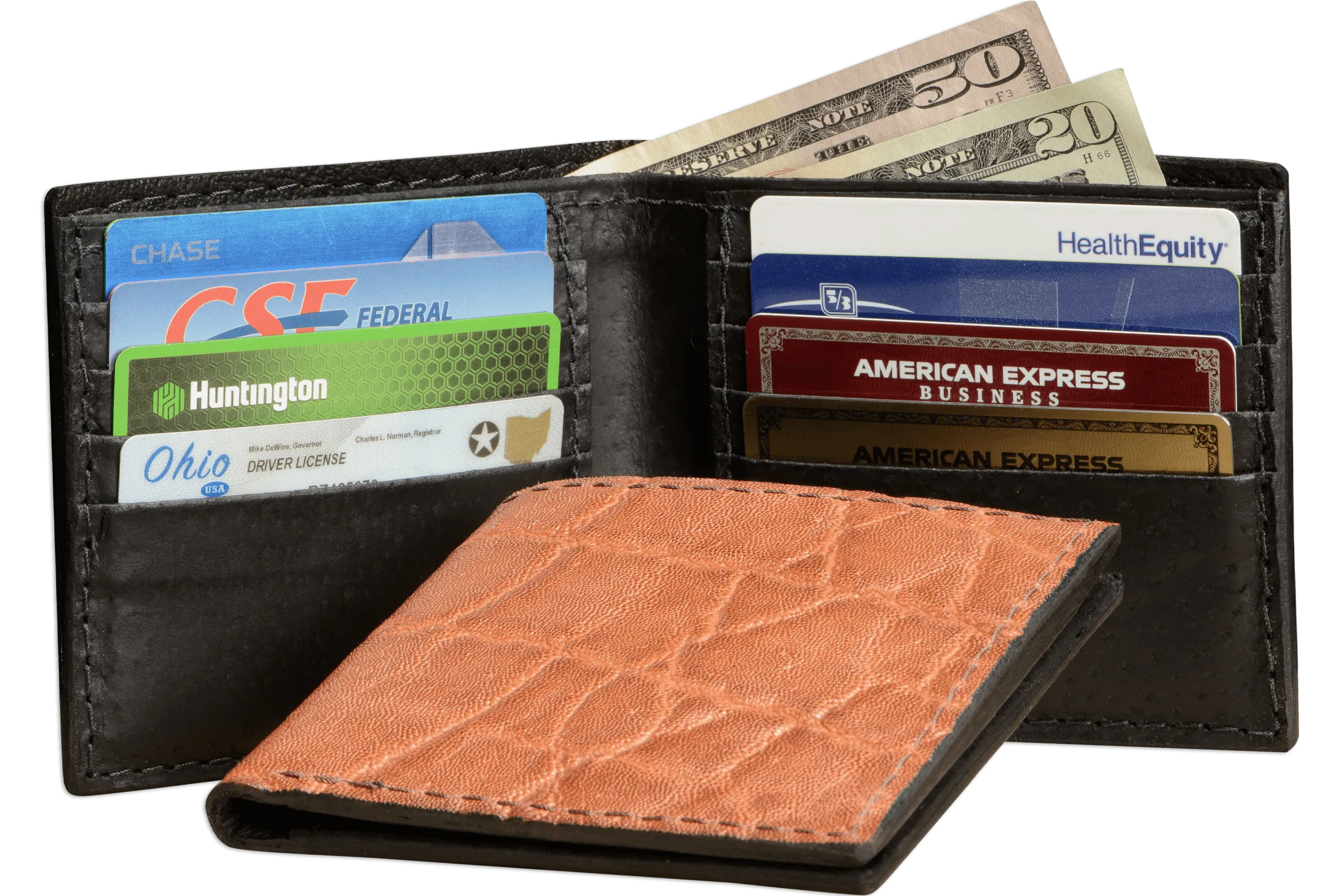 Caramel Brown Elephant Bifold Wallet