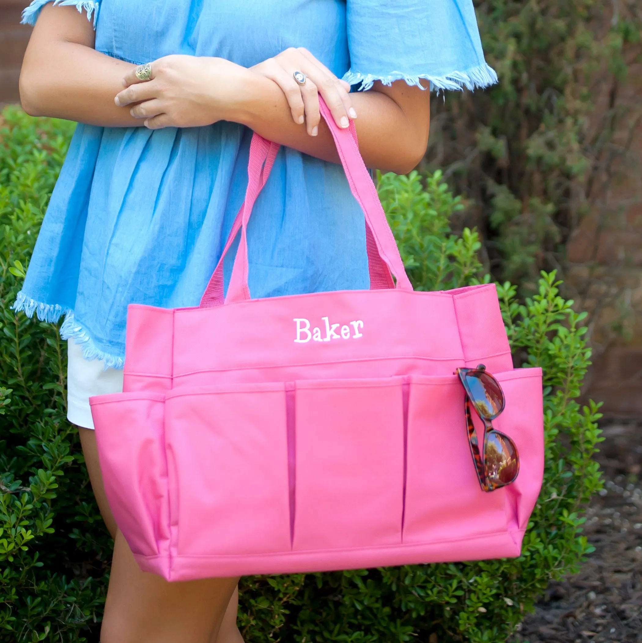 Carryall Craft Office Tote Bag - Navy, Black, Mint, Pink