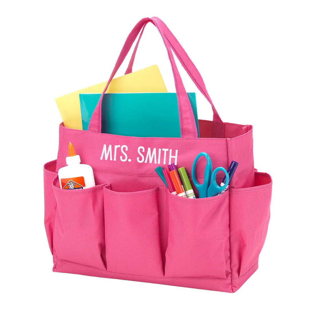 Carryall Craft Office Tote Bag - Navy, Black, Mint, Pink
