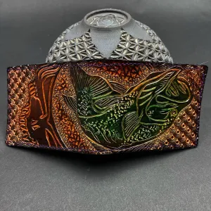 Carved Leather Bifold Wallet