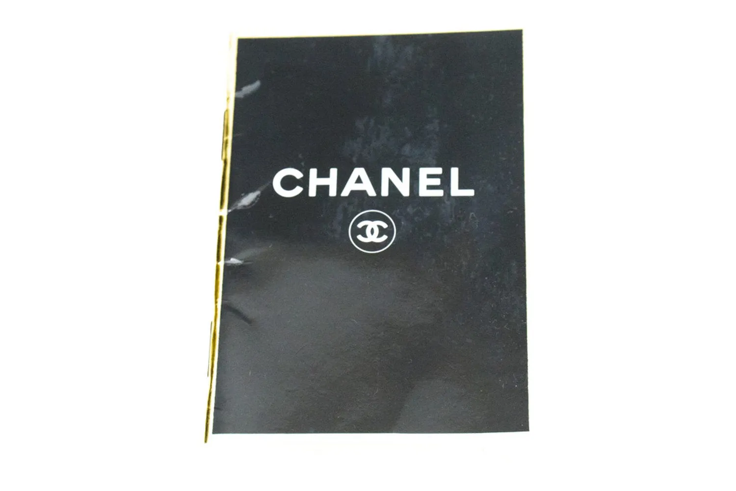 CHANEL Classic Double Flap 10" Chain Shoulder Bag Black Lambskin n53