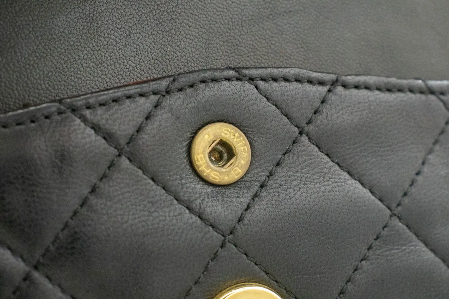 CHANEL Paris Limited Chain Shoulder Bag Black Quilted Single Flap p37