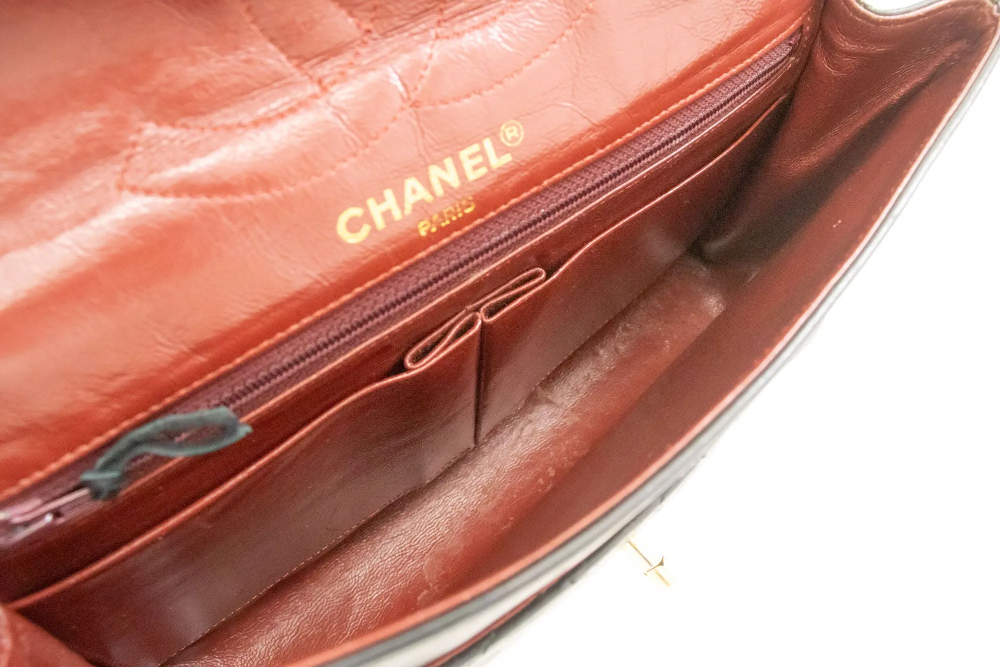 CHANEL Paris Limited Chain Shoulder Bag Black Quilted Single Flap p37