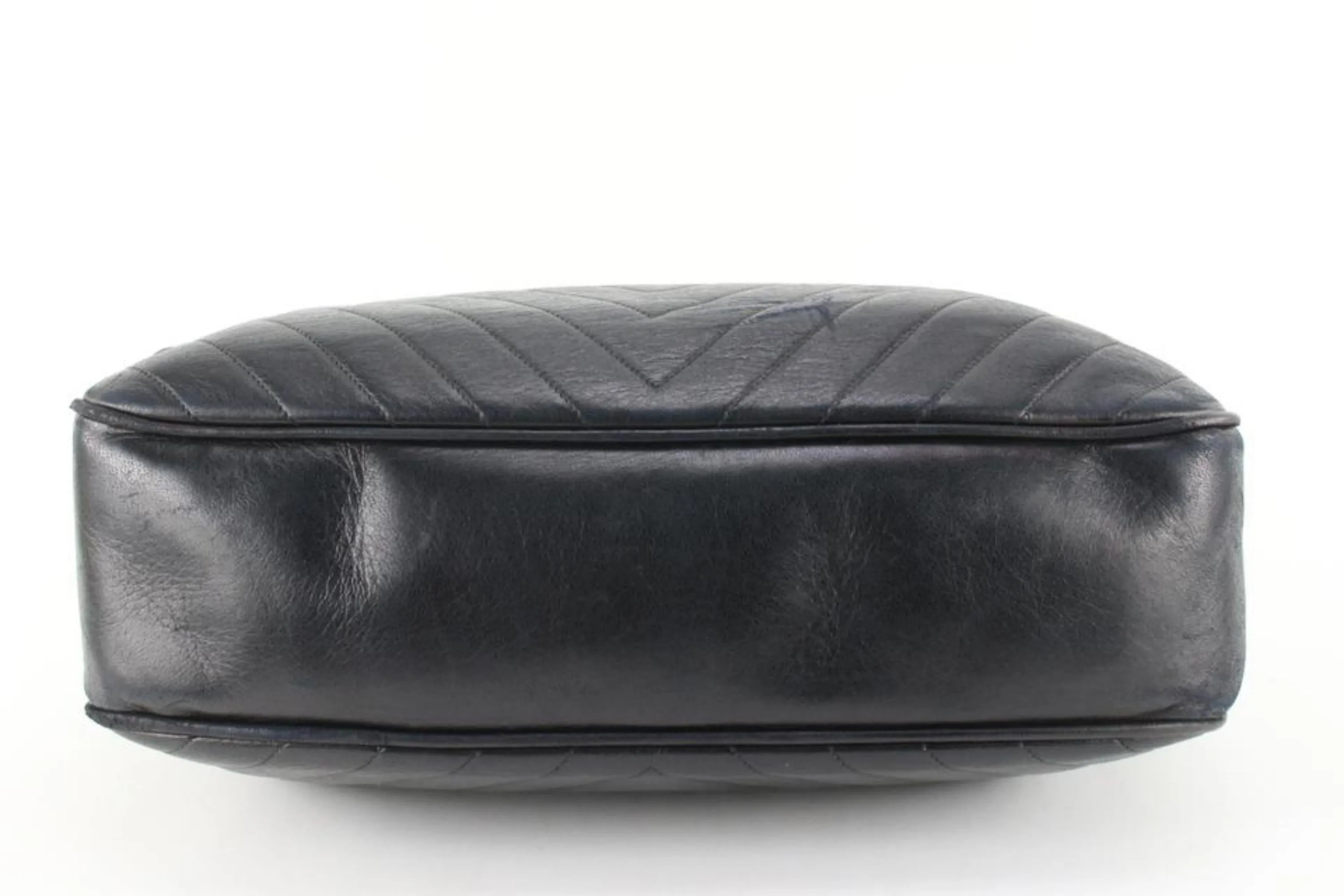 Chanel Quilted Chevron Lambskin Chain Shoulder Bag 60ck816s