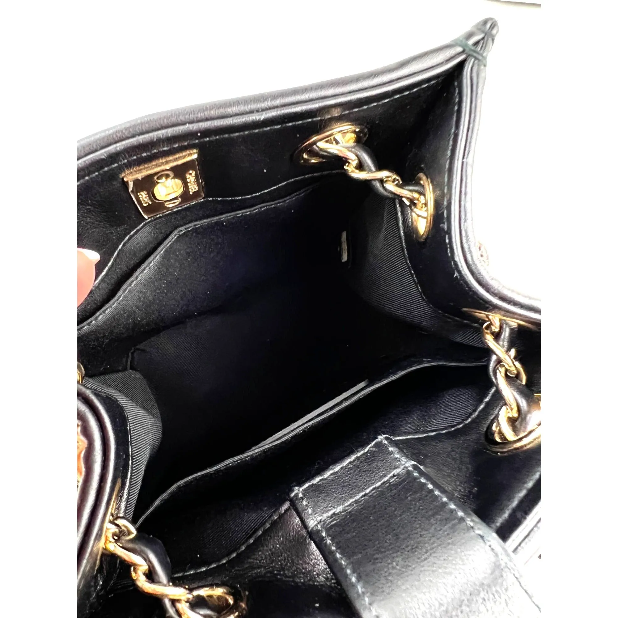 Chanel Raffia Jute Striped Urban Jungle Black Beige Bucket Bag