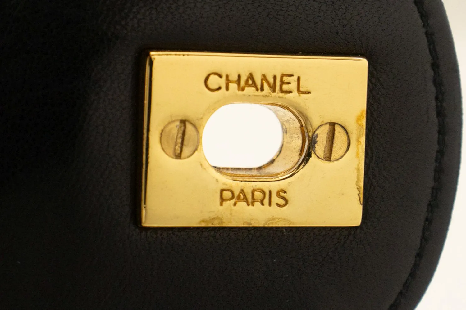 CHANEL Vintage Classic Double Flap Small Chain Shoulder Bag Black m92
