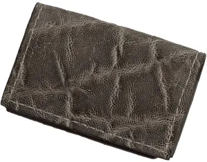 Charcoal Gray Elephant Credit Card & Business Card Wallet
