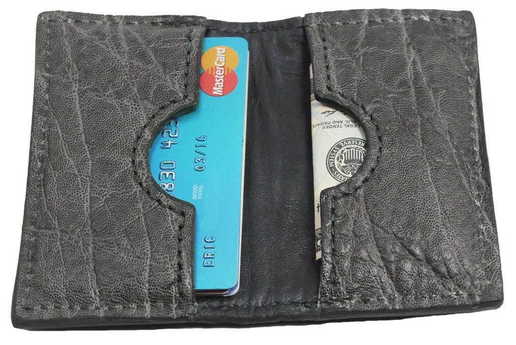 Charcoal Gray Elephant Credit Card & Business Card Wallet
