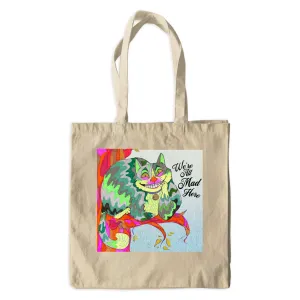 Cheshire Cat Cotton Tote - Designed by Sadie Rothenberg