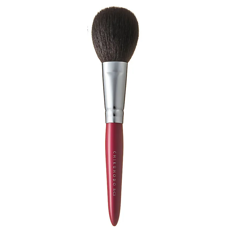 Chikuhodo Cheek Brush, Regular Series (R-C3 Black, RR-C3 Red)
