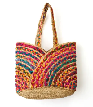Chindi Multicolor Carryall Bag - Hand Woven