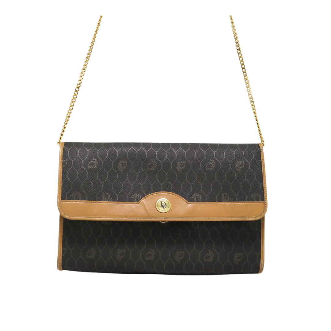 CHRISTIAN DIOR VINTAGE HONEYCOMB SHOULDER BAG