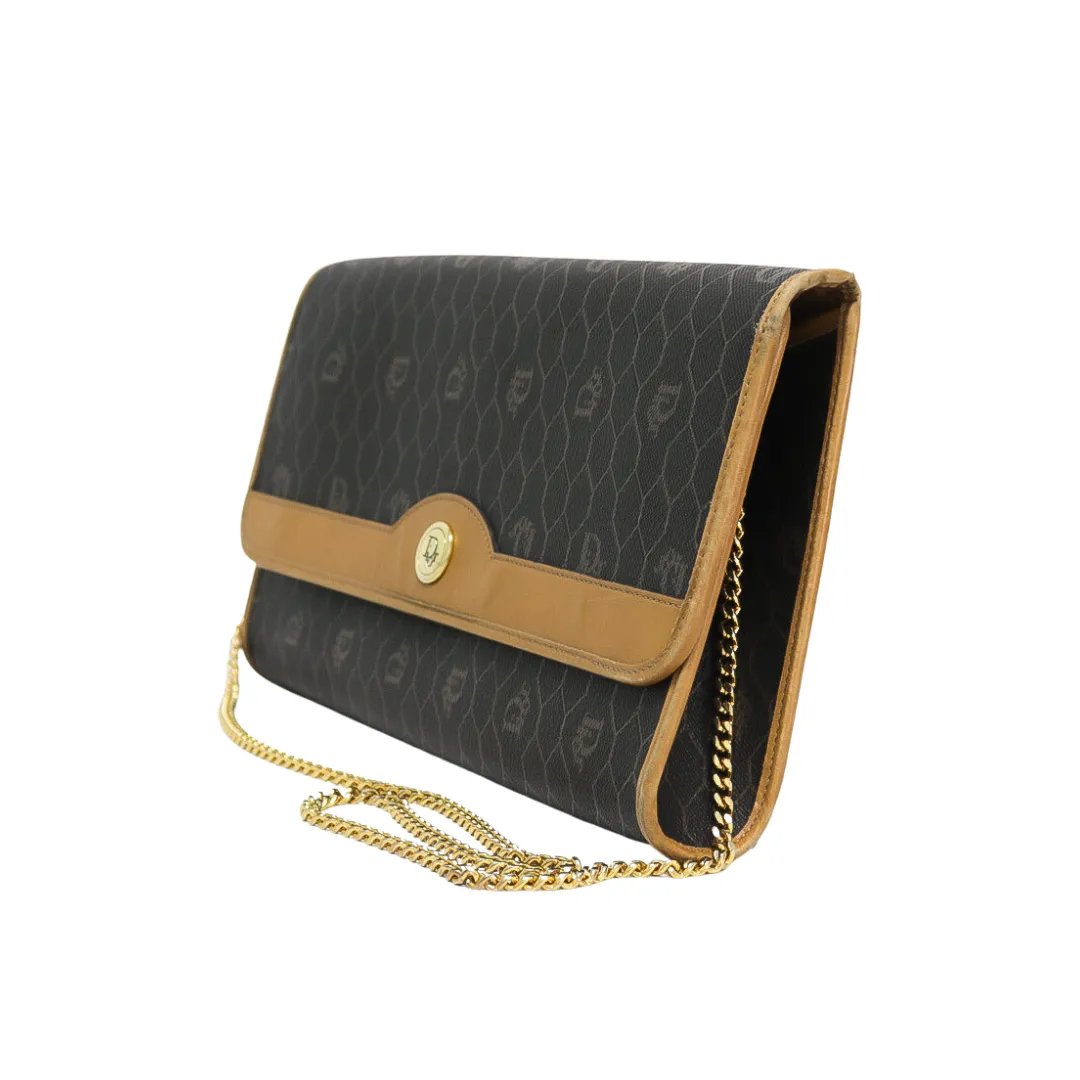 CHRISTIAN DIOR VINTAGE HONEYCOMB SHOULDER BAG