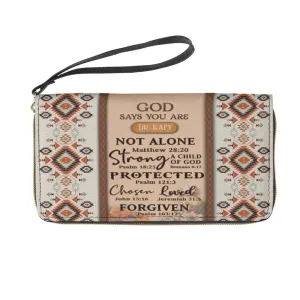 Christianartbag Clutch Purse, God Says You Are Clutch Purse For Women, Personalized Name, Christian Gifts For Women, CAB34091223.