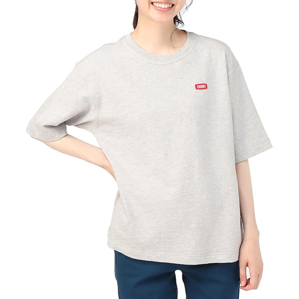 Chums Keystone Oversize Half Sleeve Crew Top Mens T-shirt, H/Gray