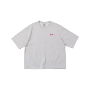 Chums Keystone Oversize Half Sleeve Crew Top Mens T-shirt, H/Gray