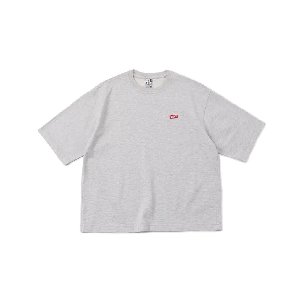 Chums Keystone Oversize Half Sleeve Crew Top Mens T-shirt, H/Gray