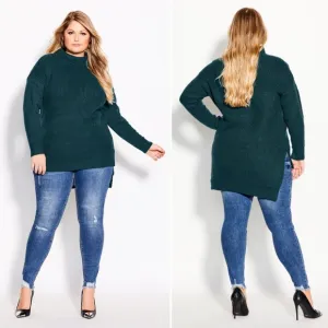 City Chic Simply Mod Sweater in Alpine New With Tags Size Small/16