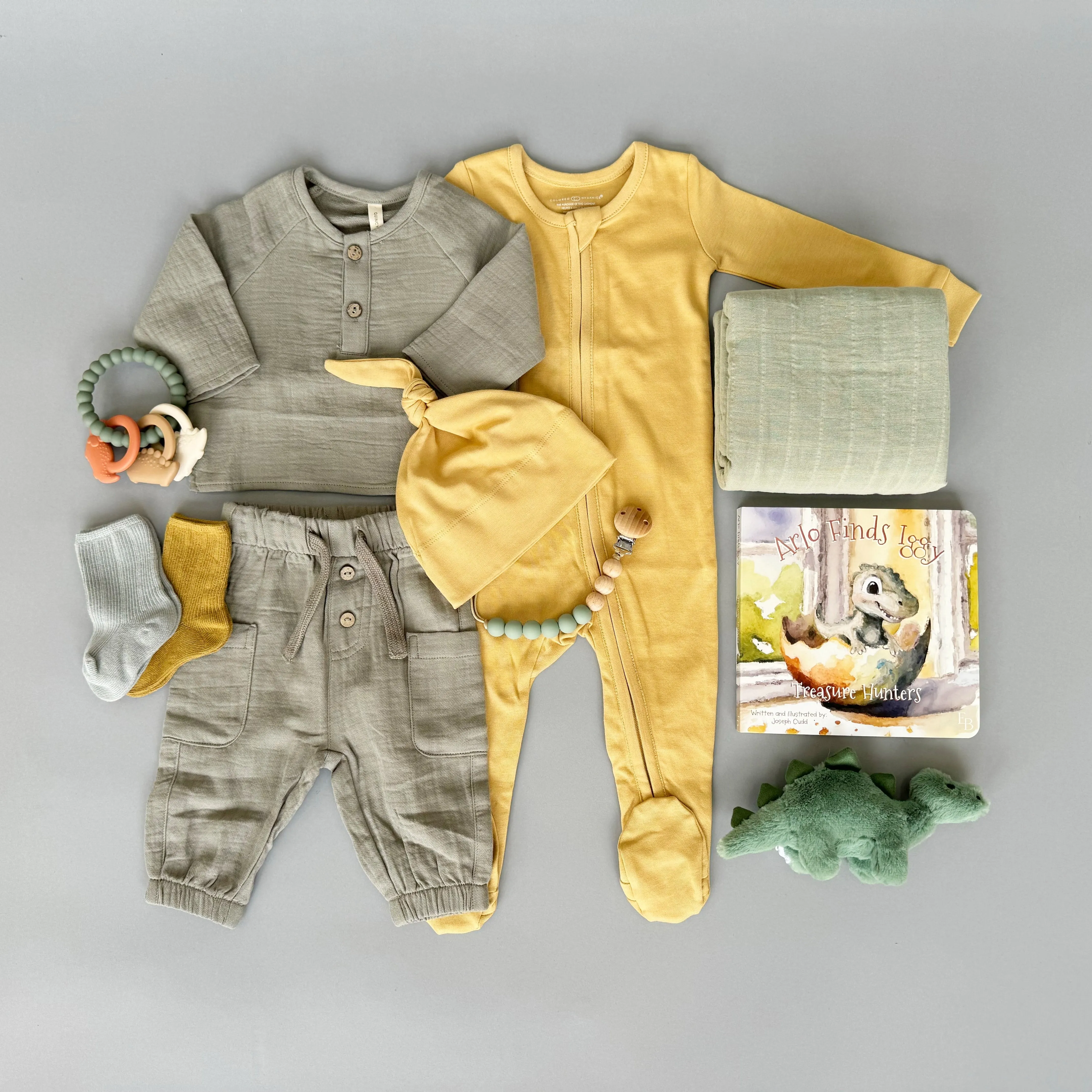 Classic Sage Dino Gift Set | Boy