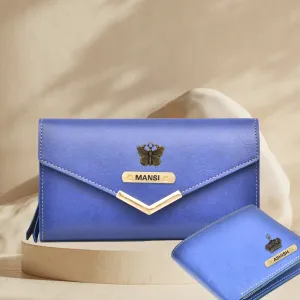 Classy Lady Wallet   Classy Men's Wallet | Couple Gifts - Royal Blue
