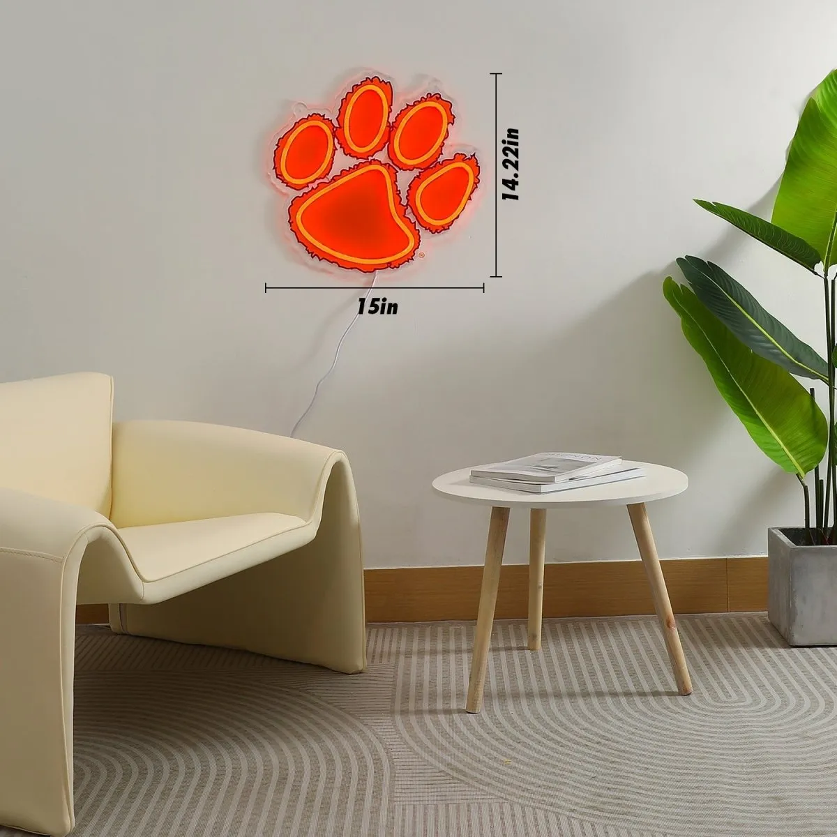 Clemson Tigers: Die-Cut LED Neon Sign
