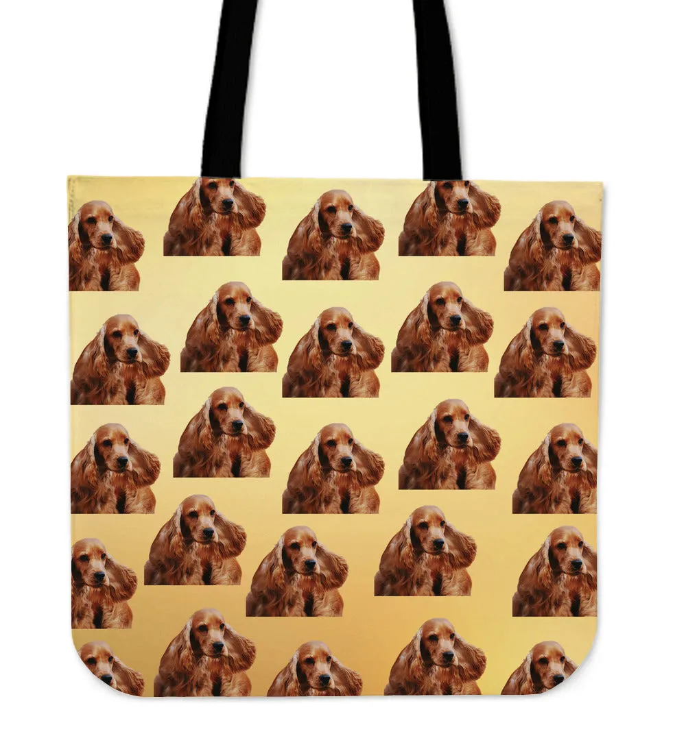 Cocker Spaniel Cotton Tote Bag