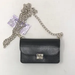 Comme Des Garcons Black Accordian Leather Crossbody Bag