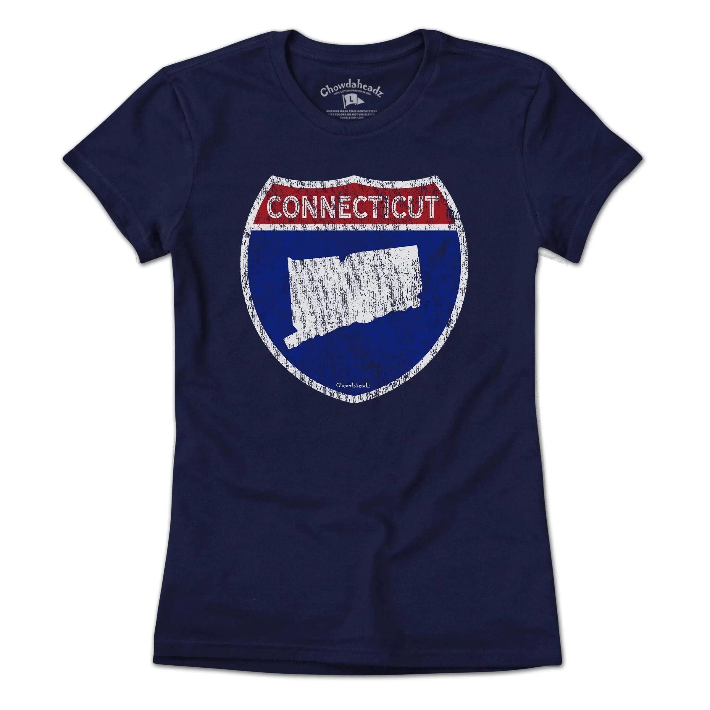 Connecticut Highway Sign T-Shirt
