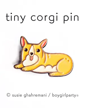 Corgi Dog Enamel Pin by boygirlparty