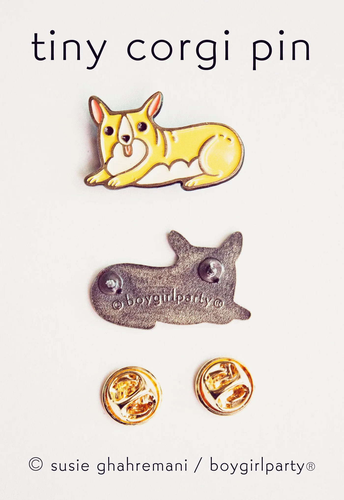 Corgi Dog Enamel Pin by boygirlparty