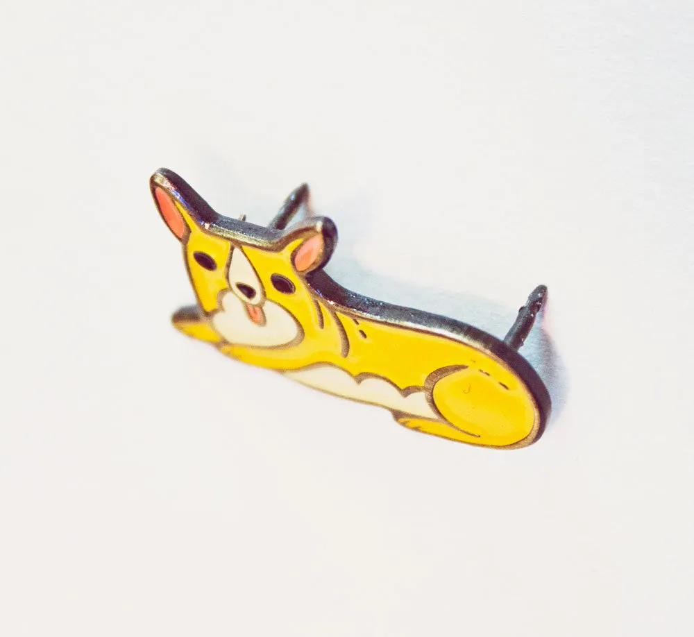 Corgi Dog Enamel Pin by boygirlparty