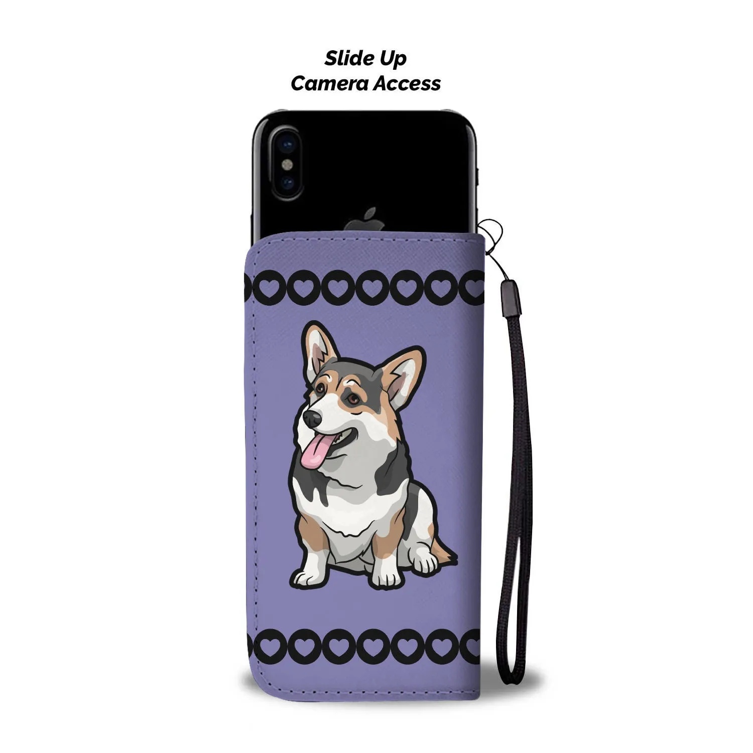 Corgi Phone Case Wallet - Tri