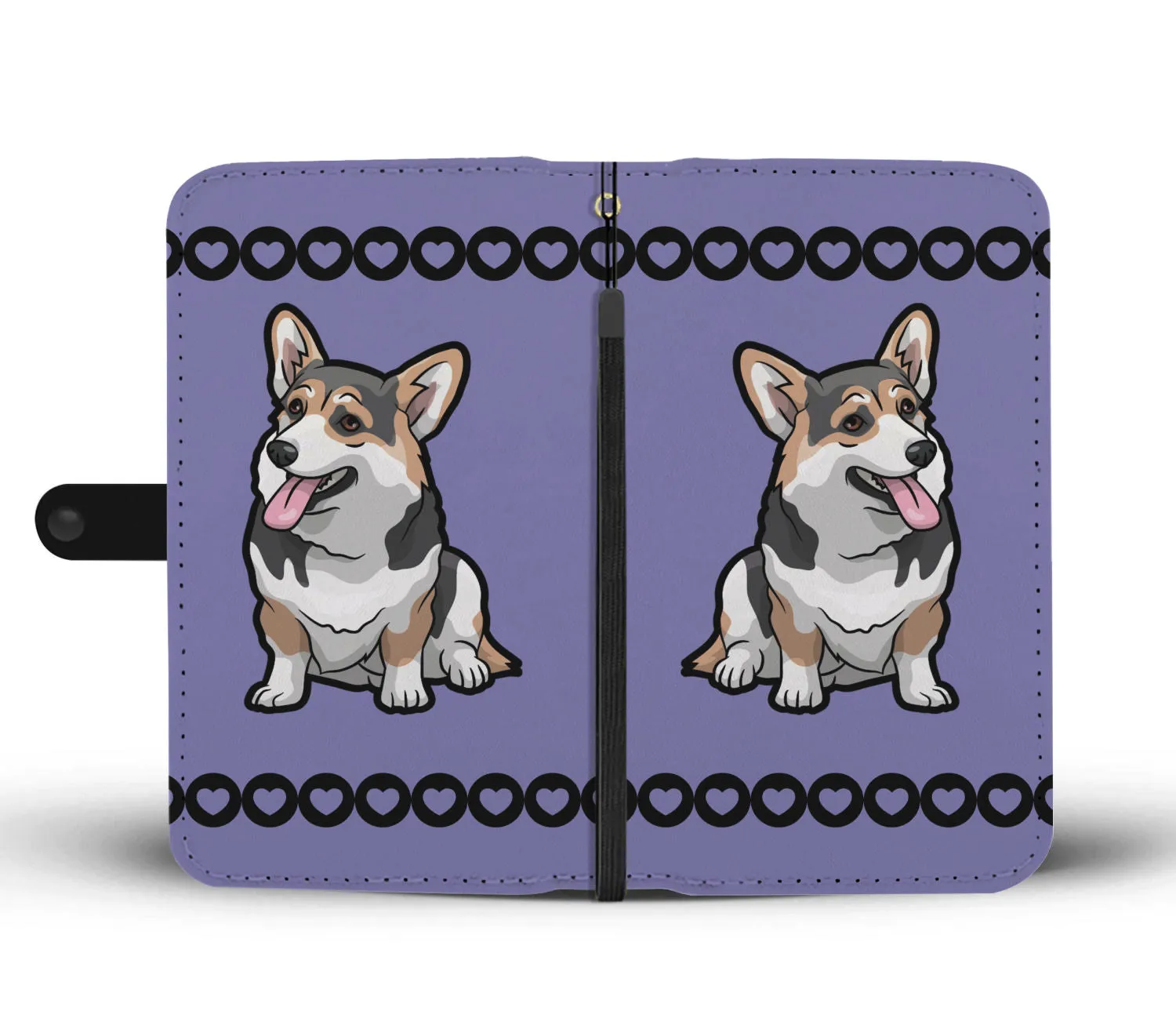 Corgi Phone Case Wallet - Tri