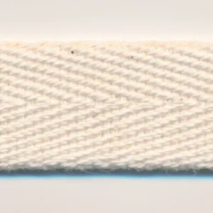 Cotton Herringbone Ribbon #00 Ecru