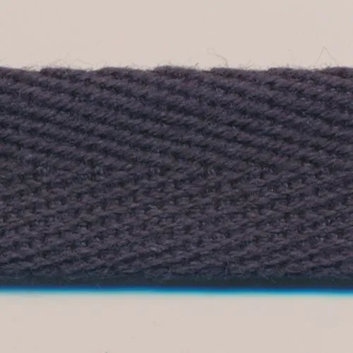 Cotton Herringbone Ribbon #102 Carbon Gray